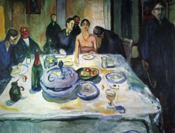 Edvard Munch Painting - La boda del bohemio Munch sentado en el extremo izquierdo 1925 Edvard Munch